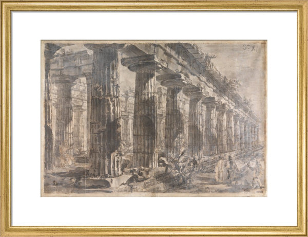 Paestum, Italy, Exterior of the Temple of Neptune from the North-East