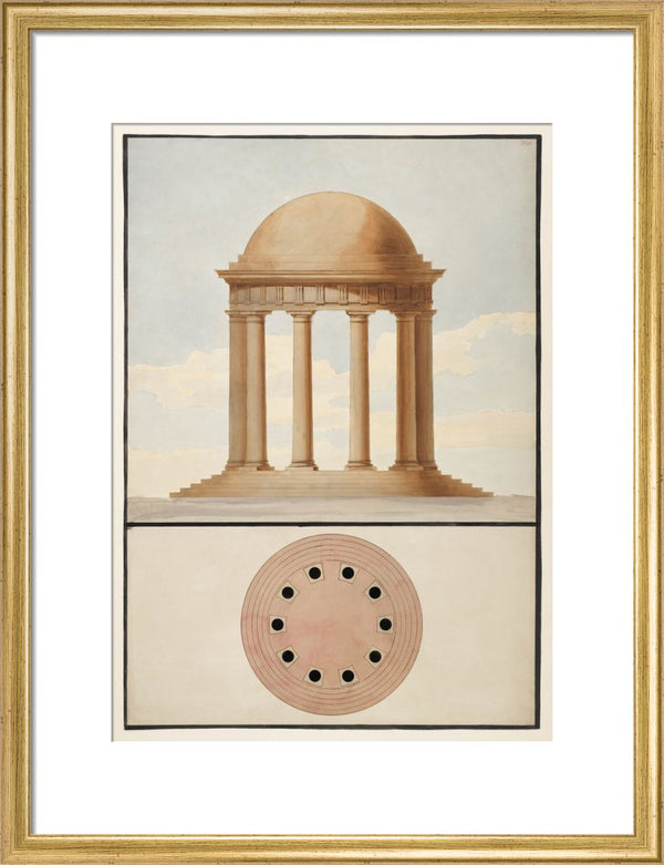 Doric Order: Plan & Elevation of a Monopteral Temple