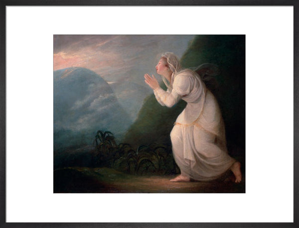 A Persian Lady Worshipping the Rising Sun