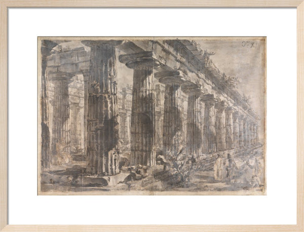 Paestum, Italy, Exterior of the Temple of Neptune from the North-East