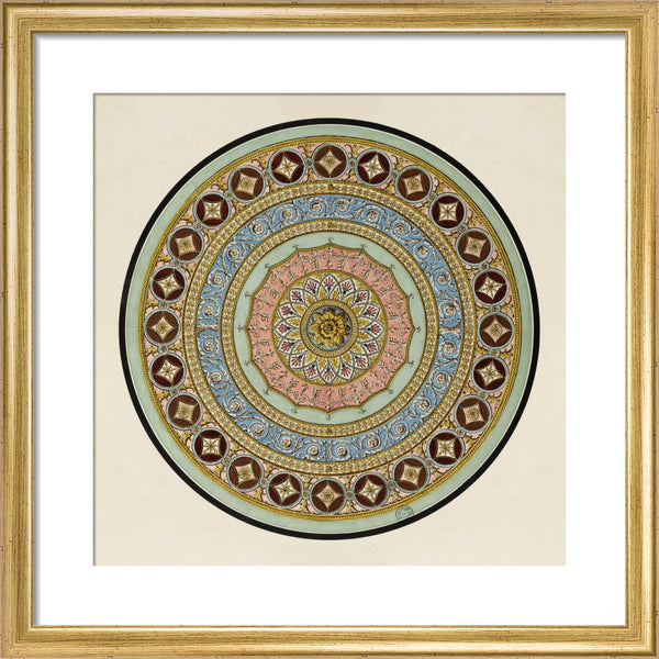 Unexecuted Manocchi Drawing for a Ceiling or a Carpet I, c1765-66