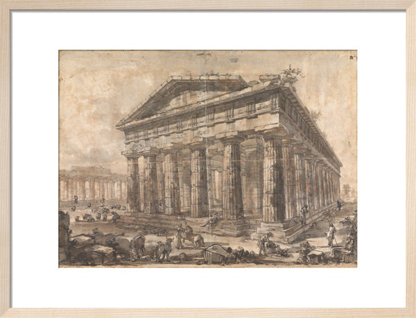 Paestum, Italy, Exterior of the Temple of Neptune from the North-East