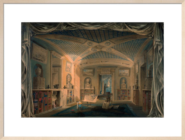 Design Perspective for the Decoration of the Library, Pitzhanger Manor.