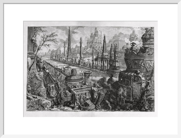 Circus of Mars with neighbouring Monuments viewed at the Via Appia