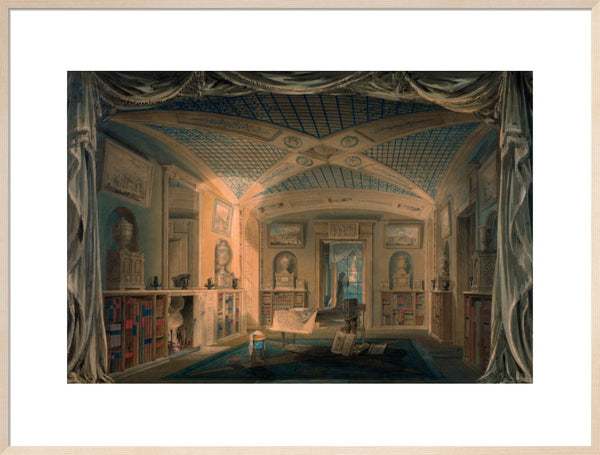 Design Perspective for the Decoration of the Library, Pitzhanger Manor.