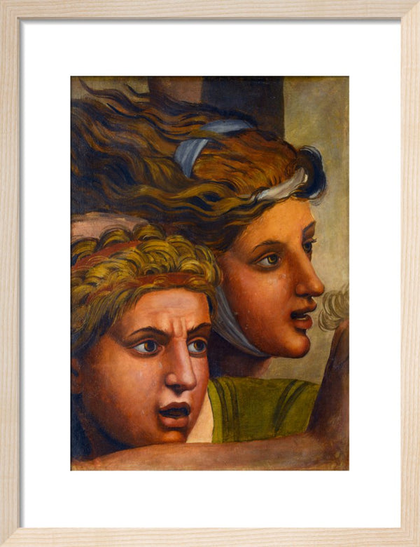 The Massacre of the Innocents'(copy of two heads from a fragment of a cartoon)