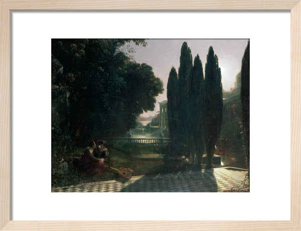 Scene from Shakespeare's 'The Merchant of Venice': Belmont, in the Garden of Portia's House, Lorenzo and Jessica, Act V, Scene 1