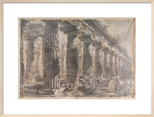 Paestum, Italy, Exterior of the Temple of Neptune from the North-East