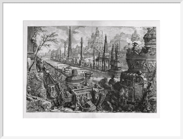 Circus of Mars with neighbouring Monuments viewed at the Via Appia