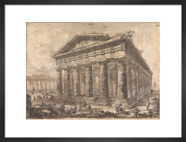 Paestum, Italy, Exterior of the Temple of Neptune from the North-East