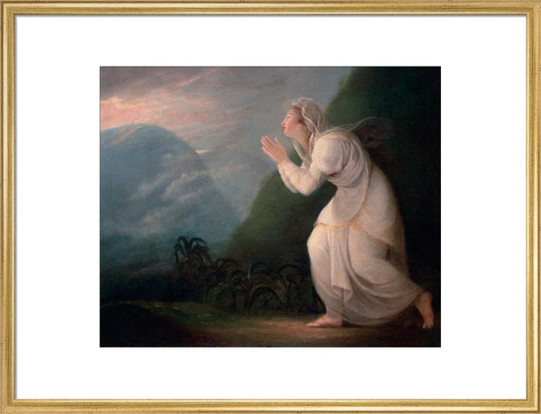 A Persian Lady Worshipping the Rising Sun