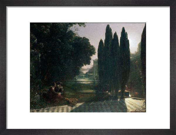 Scene from Shakespeare's 'The Merchant of Venice': Belmont, in the Garden of Portia's House, Lorenzo and Jessica, Act V, Scene 1