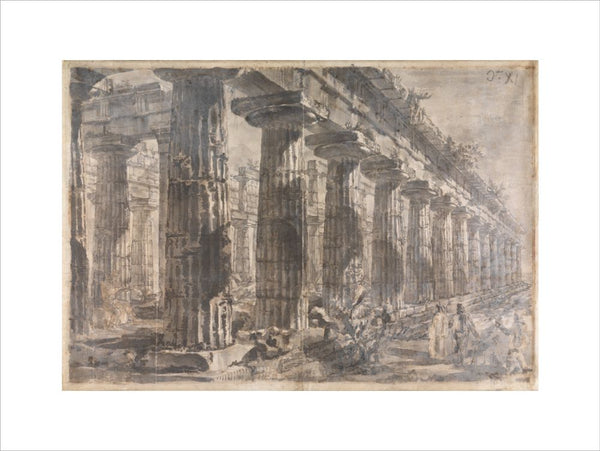 Paestum, Italy, Exterior of the Temple of Neptune from the North-East