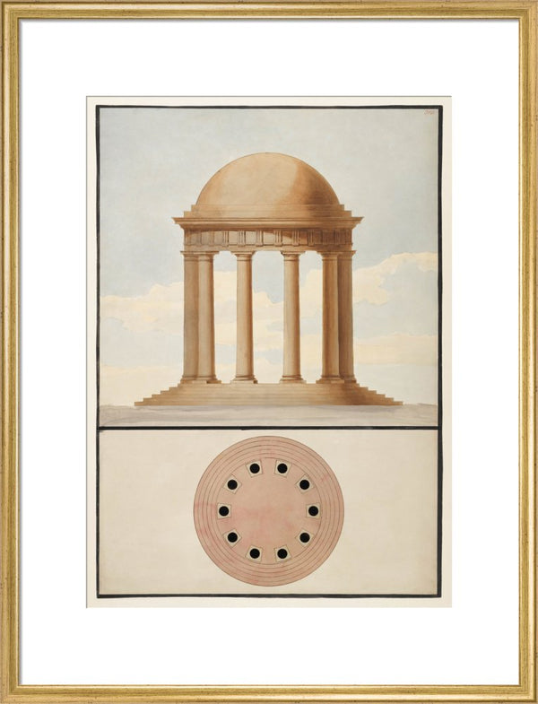 Doric Order: Plan & Elevation of a Monopteral Temple