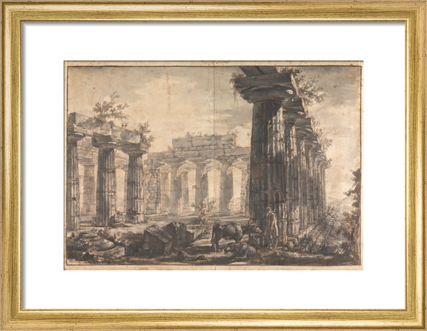 Paestum, Italy Interior of the Basilica, from the West