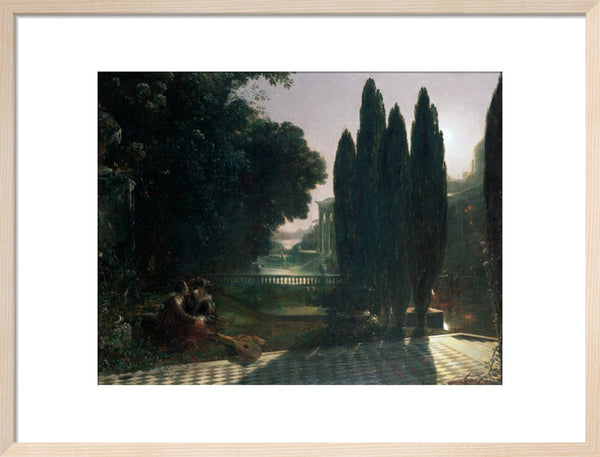 Scene from Shakespeare's 'The Merchant of Venice': Belmont, in the Garden of Portia's House, Lorenzo and Jessica, Act V, Scene 1