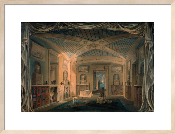 Design Perspective for the Decoration of the Library, Pitzhanger Manor.