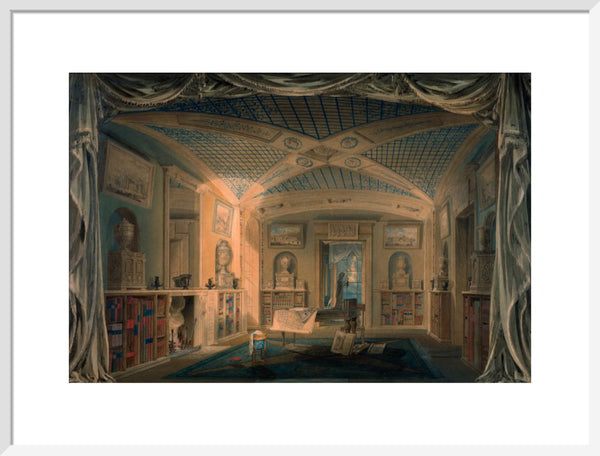Design Perspective for the Decoration of the Library, Pitzhanger Manor.