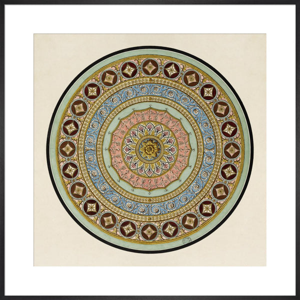 Unexecuted Manocchi Drawing for a Ceiling or a Carpet I, c1765-66