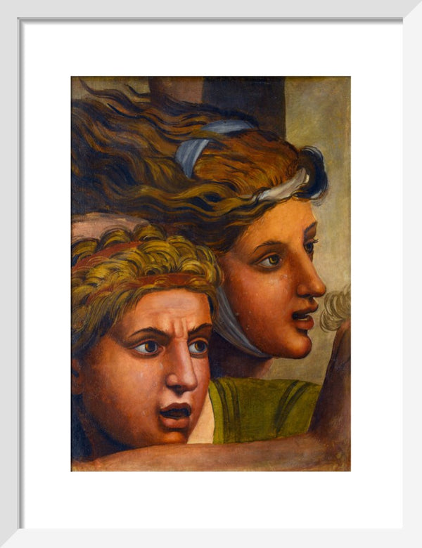 The Massacre of the Innocents'(copy of two heads from a fragment of a cartoon)