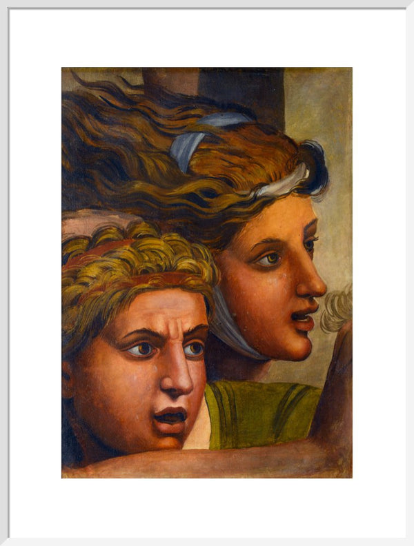 The Massacre of the Innocents'(copy of two heads from a fragment of a cartoon)