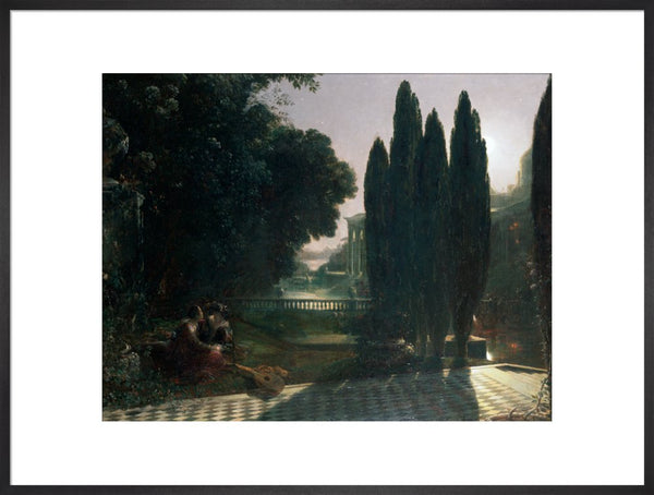 Scene from Shakespeare's 'The Merchant of Venice': Belmont, in the Garden of Portia's House, Lorenzo and Jessica, Act V, Scene 1