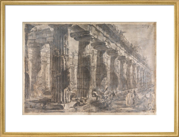 Paestum, Italy, Exterior of the Temple of Neptune from the North-East