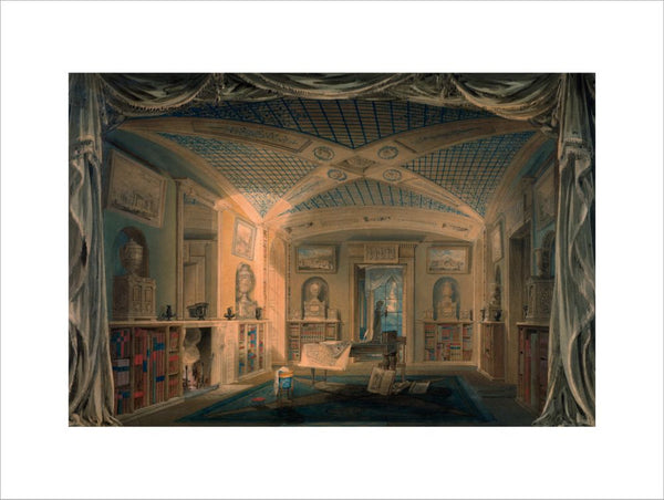 Design Perspective for the Decoration of the Library, Pitzhanger Manor.