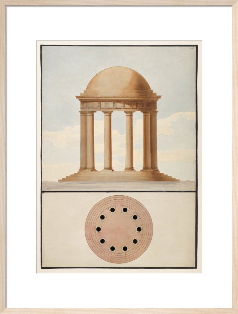 Doric Order: Plan & Elevation of a Monopteral Temple