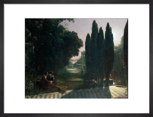 Scene from Shakespeare's 'The Merchant of Venice': Belmont, in the Garden of Portia's House, Lorenzo and Jessica, Act V, Scene 1