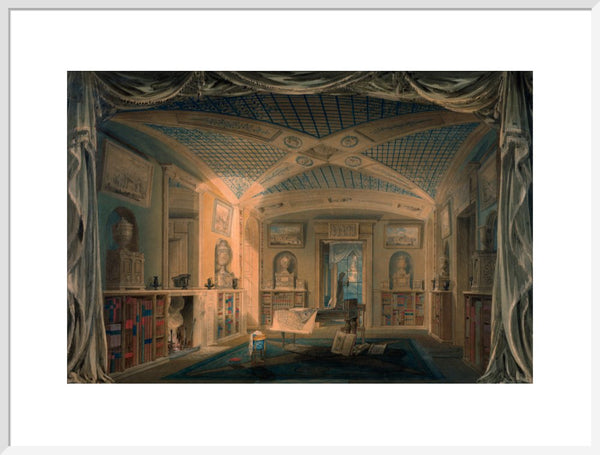 Design Perspective for the Decoration of the Library, Pitzhanger Manor.