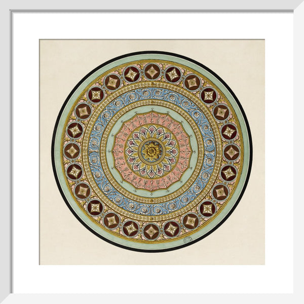 Unexecuted Manocchi Drawing for a Ceiling or a Carpet I, c1765-66