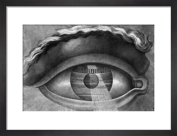The Interior of the Theatre at Besancon Reflected in the Pupil of an Eye, 1804
