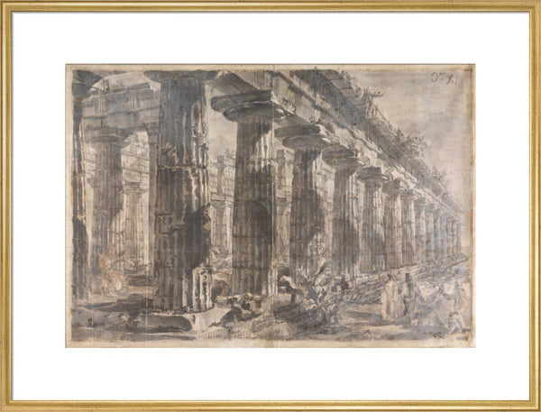 Paestum, Italy, Exterior of the Temple of Neptune from the North-East