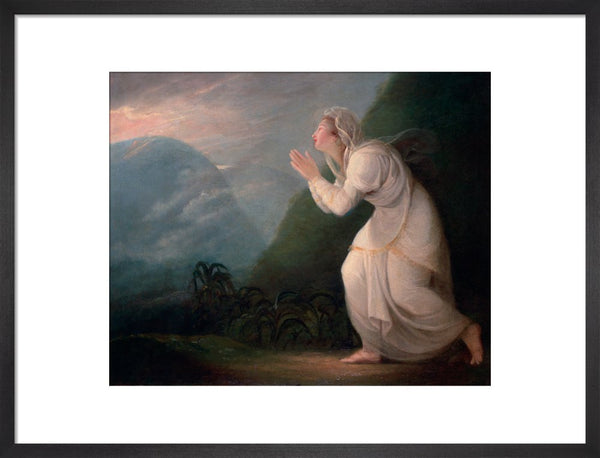 A Persian Lady Worshipping the Rising Sun