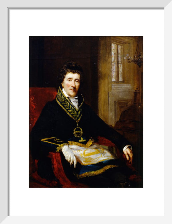 Sir John Soane, in Masonic Costume, as Grand Superintendent and President of the Board of Works