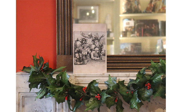 Pack of 5 Christmas cards: Hogarth's Chorus of Singers