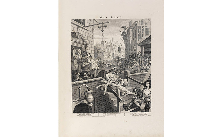 'Gin Lane' William Hogarth Print