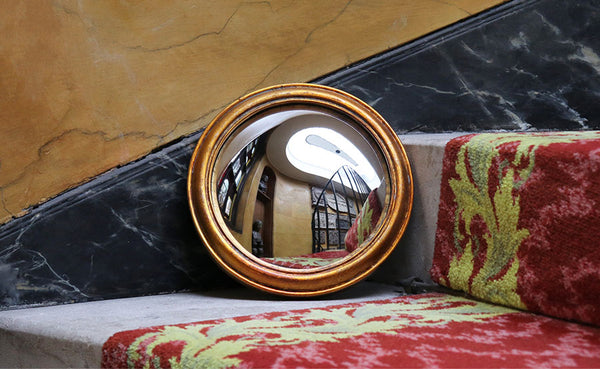 Gold Convex Mirror 23cm