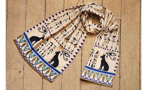 Hieroglyphics Silk Scarf