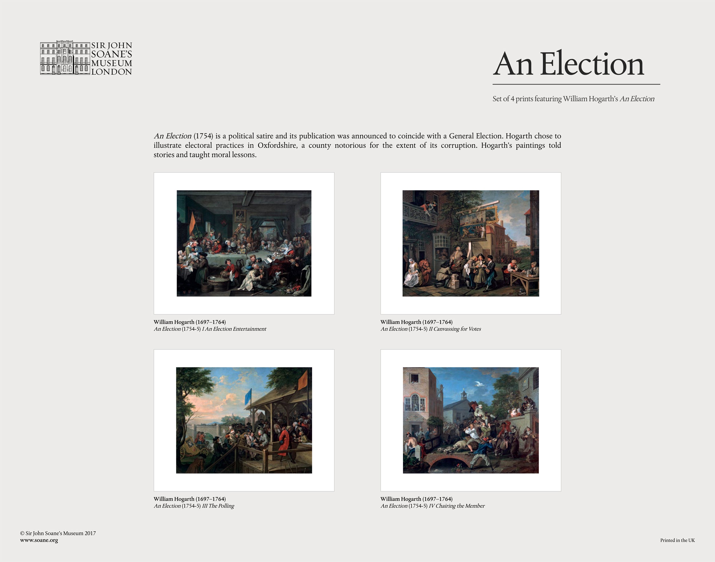 'An Election' Series by William Hogarth