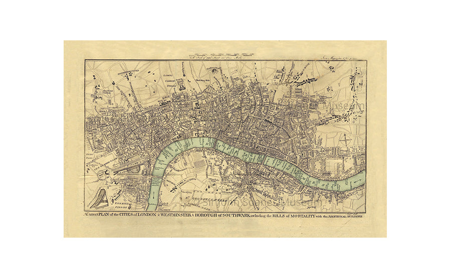 London 1761 Map