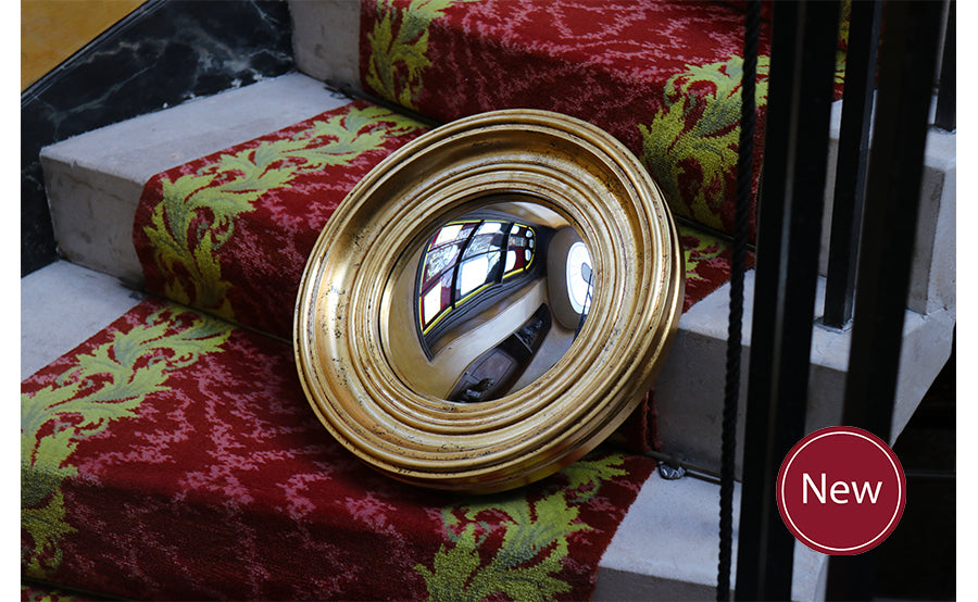 Medium Gold Convex Mirror