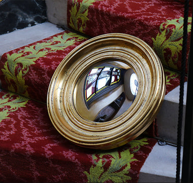 Medium Gold Convex Mirror