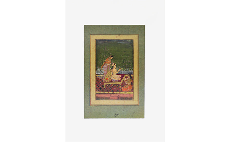 Mumtaz Mahal Mounted Miniature Print