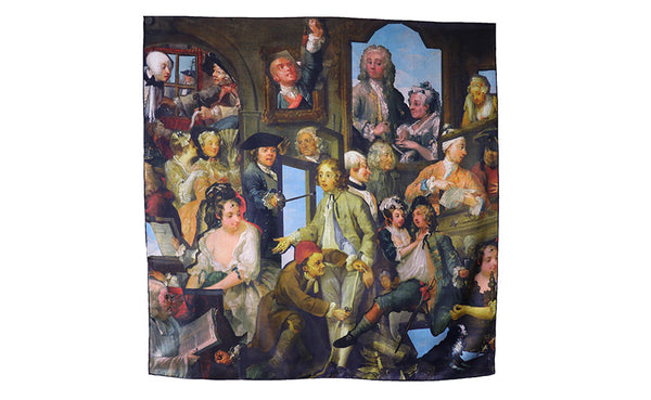 A Rake Divided Silk Scarf