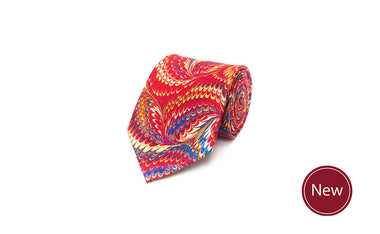 Red Marble Tie