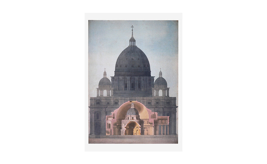St Peter's and the Pantheon Rome Greeting Card