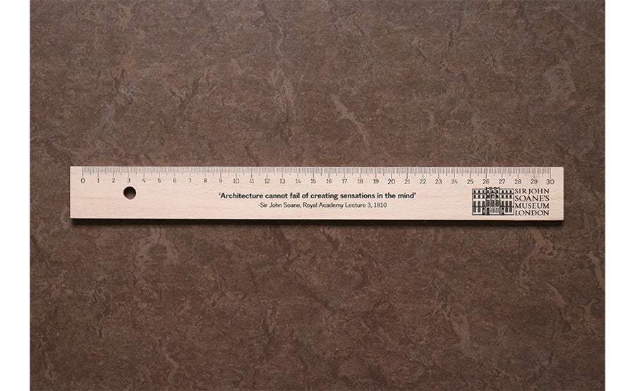 Soane Lecture Wooden Ruler