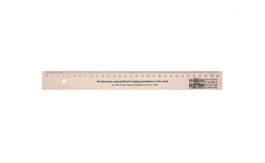 Soane Lecture Wooden Ruler